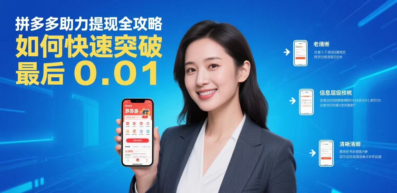 拼多多助力提现终极攻略：突破0.01元的秘密武器