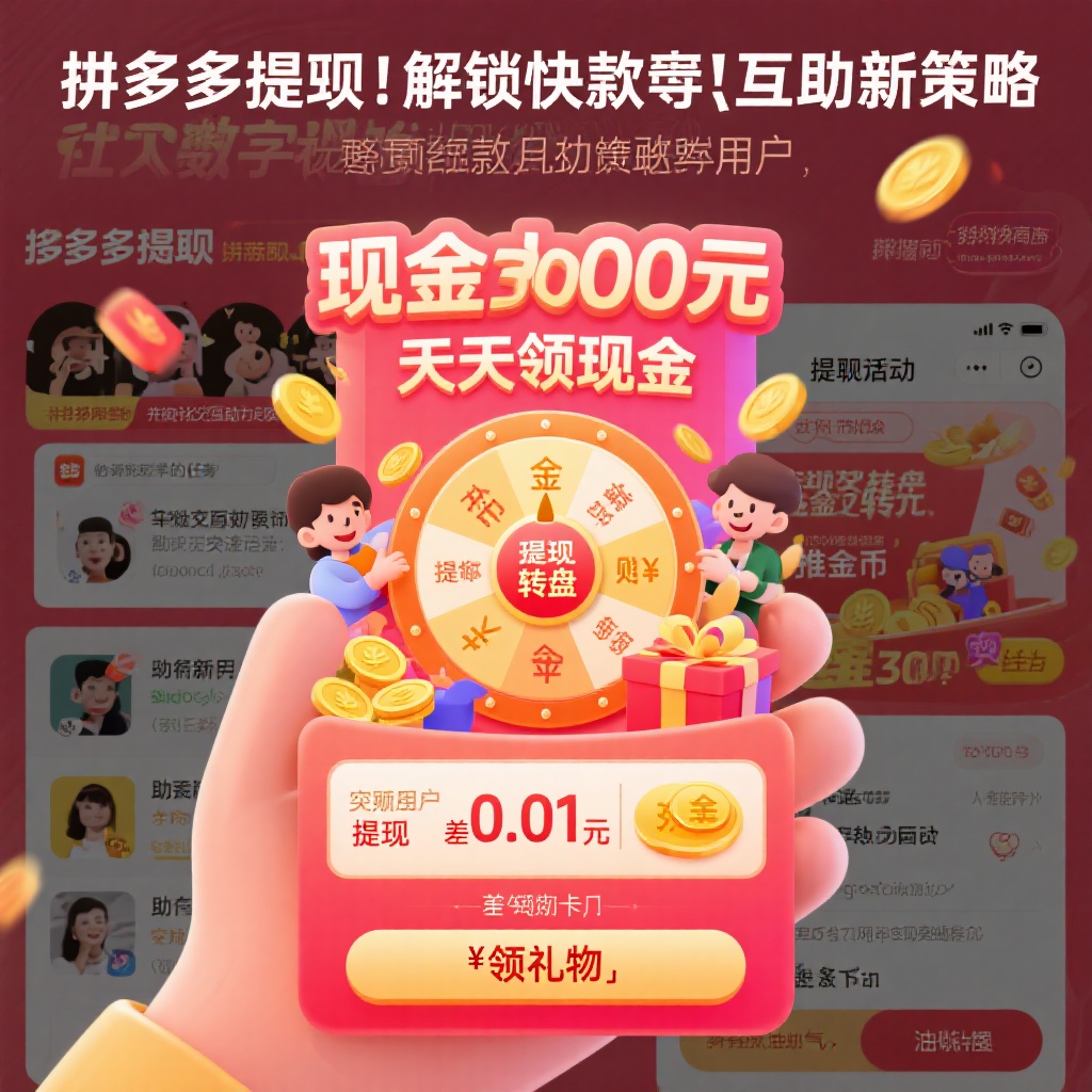 拼多多提现攻略真人互助快速到账秘籍
