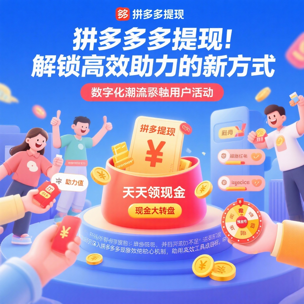 拼多多提现高效助力新方式轻松解锁现金奖励